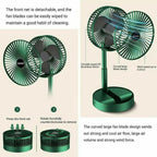 Rechargeable Portable Telescopic Folding Table Fan – 3-Speed Adjustable Desk Fan