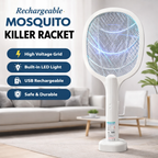 Rechargeable Electric Mosquito Racket With Stand